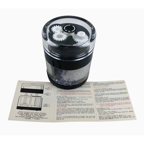 Woodard Charles The Duo Salt Pepper Grinder 1988 Stainless Steel Nylon Reinforce - Picture 3 of 10